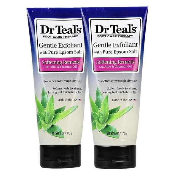 Set de regalo para exfoliante para pies Dr. Teal's Softening Remedy Coconut Oil