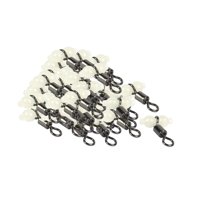 Magideal - 100 Piezas Cross Línea De Pesca Birdades Giratorios Snap De Óxido Condenador De La Línea De Pesca Portátil De Pesca Para Pesca En Bote De Agua Dulce Pequeño