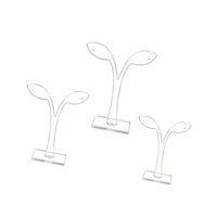 Magideal - 3 Piezas De Soporte De Pendientes, Soporte De Aretes De Almacenamiento De Joyería De Joyería T Forma T Para La Sala De Exhibición De La Oreja De Los Claro