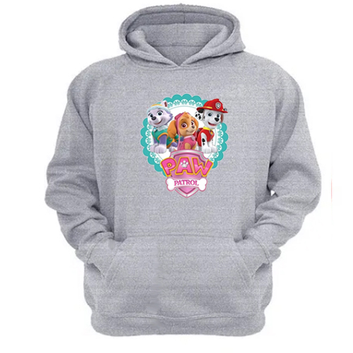 Genérico - Polerón Canguro Paw Patrol Gris Claro Talla M Unisex