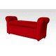 thumbnail image 1 of Banqueta Baul Con Brazos Felpa Rojo, 1 of 1