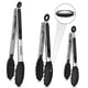 thumbnail image 1 of Pinzas De Cocina Con Puntas De Silicona 7 9 Y 12 Pulgadas Negras, 1 of 7