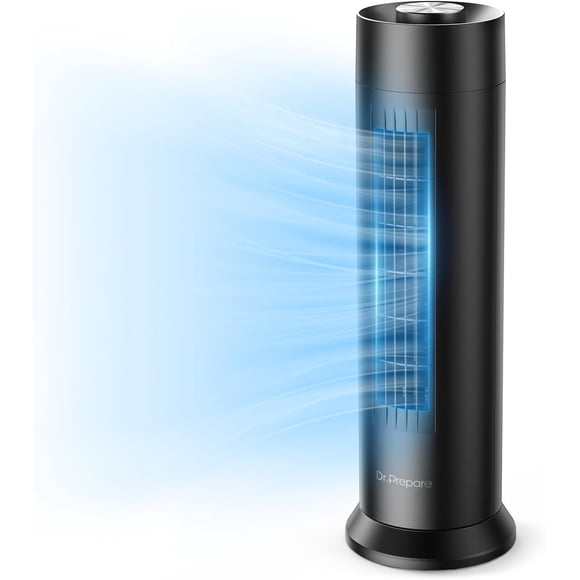 Ventilador de torre DR.PREPARE CF11 de 16 pulgadas, 3 velocidades, oscilación de 80° y 28 dB