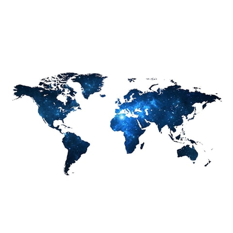 Bothyi - Calcomanías De Pared Mapa Del Mundo Pegatinas De Pared Para Niños Para Decoración De Pared De Dormitorio Oficina De Arte