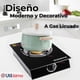 thumbnail image 2 of Cocina Encimera a Gas Licuado Vidrio 1 Plato Cocinilla Negro, 2 of 7