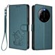 thumbnail image 1 of Xiaomi 17 Ultra Funda Billetera con Estampado de Gato, Verde Oscuro, 1 of 6