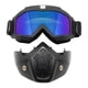 thumbnail image 2 of Mascara Airsoft Modular Paintball Antiparra Desmontable Tornasol Morado, 2 of 3