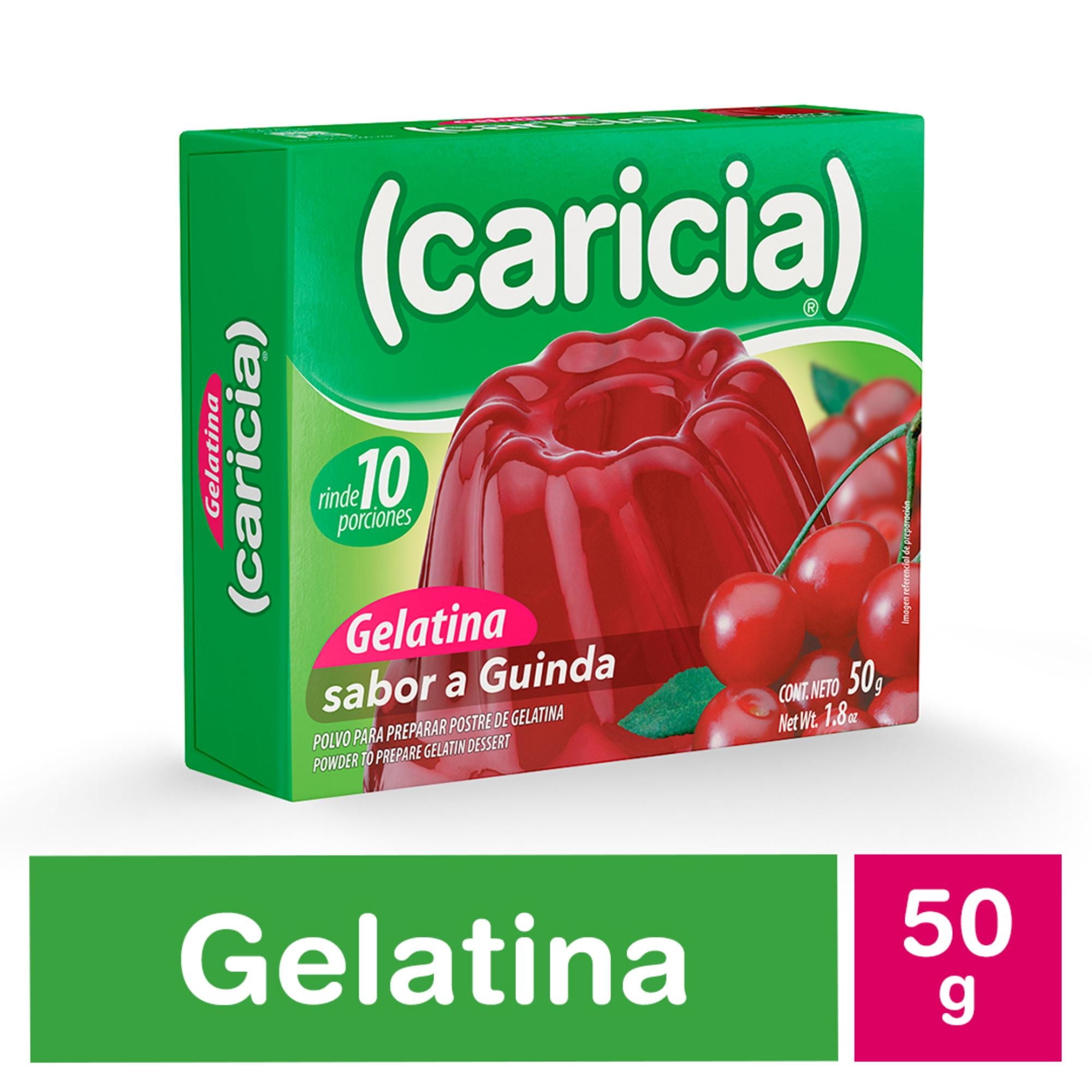 Gelatina Guinda 50 g Caricia