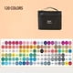 thumbnail image 1 of Hot Sales 262/204/168/120/100/80/60/48/36/24/12 Pcs Student Anime Drawing Pen Watercolor Notebook Marker Pen Set, Color Painting Double-ended Marker, 1 of 5