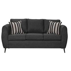 Colbox - Sofá Saveiro 3 Cuerpos Tela Gris Oscuro