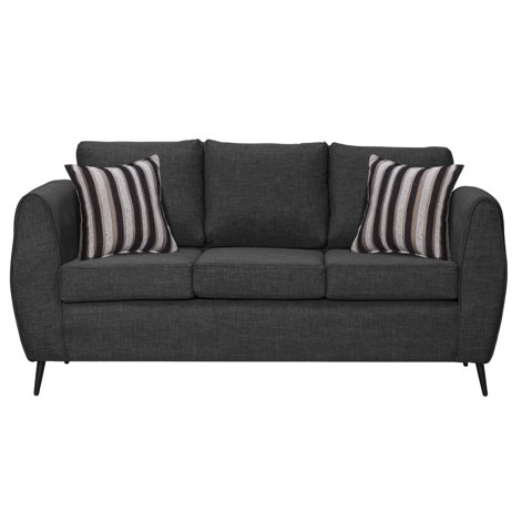 Colbox - Sofá Saveiro 3 Cuerpos Tela Gris Oscuro