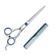 thumbnail image 2 of Tijeras de corte de pelo de acero inoxidable, tijeras de peluquería, tijeras profesionales de peluquería, incluye un peine, uso doméstico para hombres, mujeres, adultos, niños y bebés., 2 of 8
