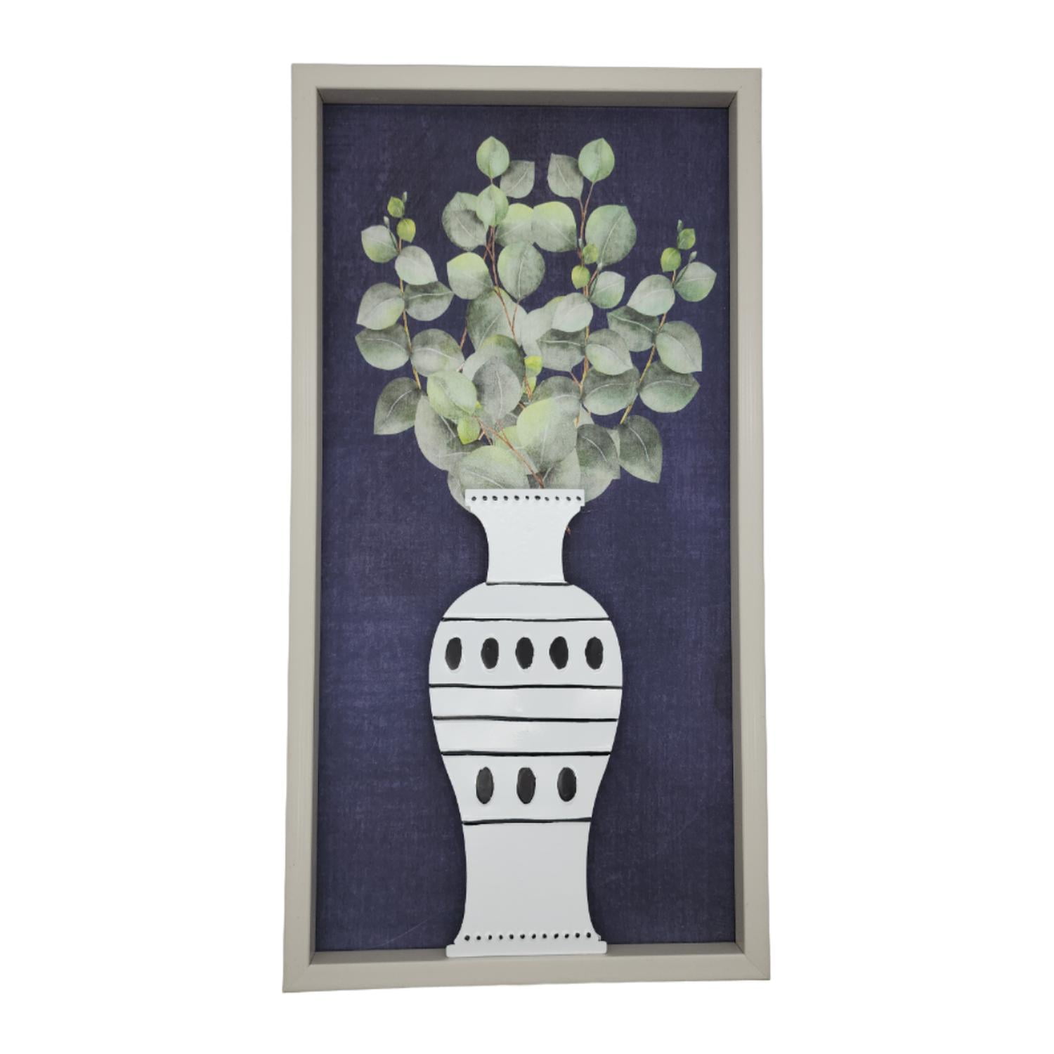 Fliperex - Cuadro Decorativo De Florero Con Flores Para Decorar Hogar