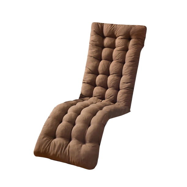 Cojín para silla de salón, accesorios reclinables, repuesto grueso acolchado, cojín largo para banco, cojín para asiento para luz solar, Patio y hogar Marrón