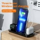 thumbnail image 4 of Estación de Carga Inalámbrica Plegable 3 en 1 para iPhone 15 14 13/Samsung S23 22/Apple Watch/AirPods Pro - Base de Carga Rápida y Soporte Dock-Blanco para Samsung, 4 of 10