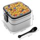 thumbnail image 2 of Emoji Fiambrera de Doble Capa, Contenedor de Almuerzo Portátil Apilable, Almacenamiento de Alimentos Hermético a Prueba de Fugas, 1000ml, 2 of 6