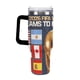 thumbnail image 3 of Copa Mundial de la FIFA Vaso aislado de acero inoxidable con asa, diseño temático, regalo para familia, amigos y fans; incluye pajita y encaja en el portavasos estándar, 40 oz, 3 of 6