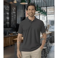 T-World - Polera Polo 60% Algodón Manga Corta Hombre Gris Oscuro