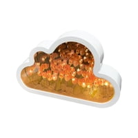Magideal - Luz De Noche De Nubes De Bricolaje, Lámparas De Mesa, Adornos De Escritorio, Lámpara De Espejo De Maquillaje Hecha A Mano, Lámpara De Noche Para Baño, Rosa