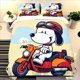 thumbnail image 1 of Snoopy fitted sheet,home decor bedroom bedding set universal, suitable for children and adults 3-piece set cute printed Bed Sheets, 1 of 5