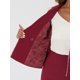 thumbnail image 5 of INSPIRE CHIC Conjunto de Traje de Mujer para el Trabajo Vuelta al Colegio para Profesores 2 Piezas Chaqueta Blazer con Ribete de Tweed y Falda Talla L Rojo Vino, 5 of 6