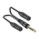 thumbnail image 5 of Conector De Cable Divisor En Y De 6,35 Mm Para Sistemas De Sonido De Estudio, Guitarra, Doble Canal, 5 of 5
