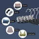 thumbnail image 5 of Paquete de 5 perchas para pantalones y faldas de 12 pulgadas con clips, antideslizantes, resistentes, ultrafinas y ahorradoras de espacio., 5 of 5