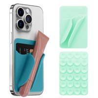 Genérico - Ventosa Tipo Silicona Labial Lip Glaze Funda Teléfono Móvil Soporte Teléfono Móvil Funda Protectora Soft Shell Funda Protectora Teléfono-Verde Claro
