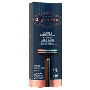 Guillete - Máquina De Afeitar Clásica King C + 5 Navajas