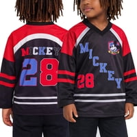 Camiseta Deportiva De Hockey Para Niños Disney Mickey Talla 7 Negra
