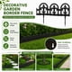 thumbnail image 2 of Borde para jardín Evelyne de 27 piezas, borde decorativo de plástico negro de 11 m, 2 of 9