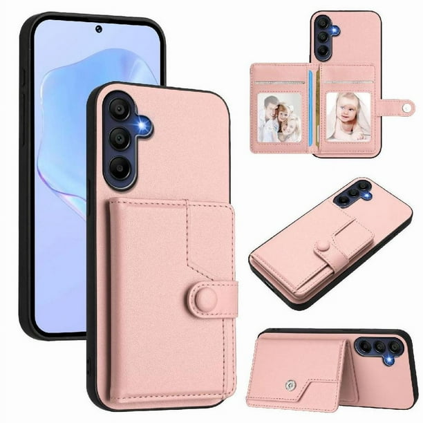FOXDOCK Funda para SAMSUNG Galaxy A16 con Bloqueo RFID - Diseño Elegante con Cierre de Botón