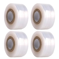Ioensy - 4 Cintas De Injerto De 200 M, Transparentes, Portátiles, De Polietileno, Ligeras, Para Envolver Flores, De 3 Cm