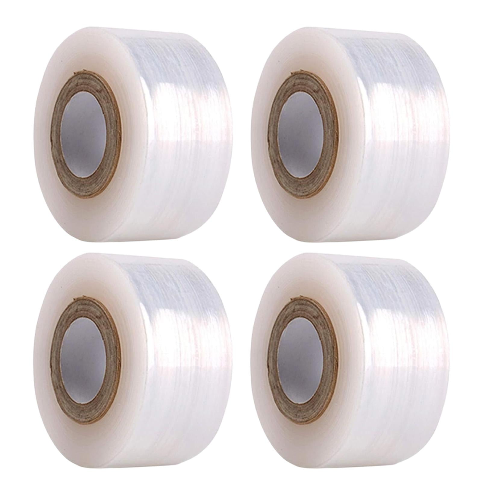 Ioensy - 4 Cintas De Injerto De 200 M, Transparentes, Portátiles, De Polietileno, Ligeras, Para Envolver Flores, De 3 Cm