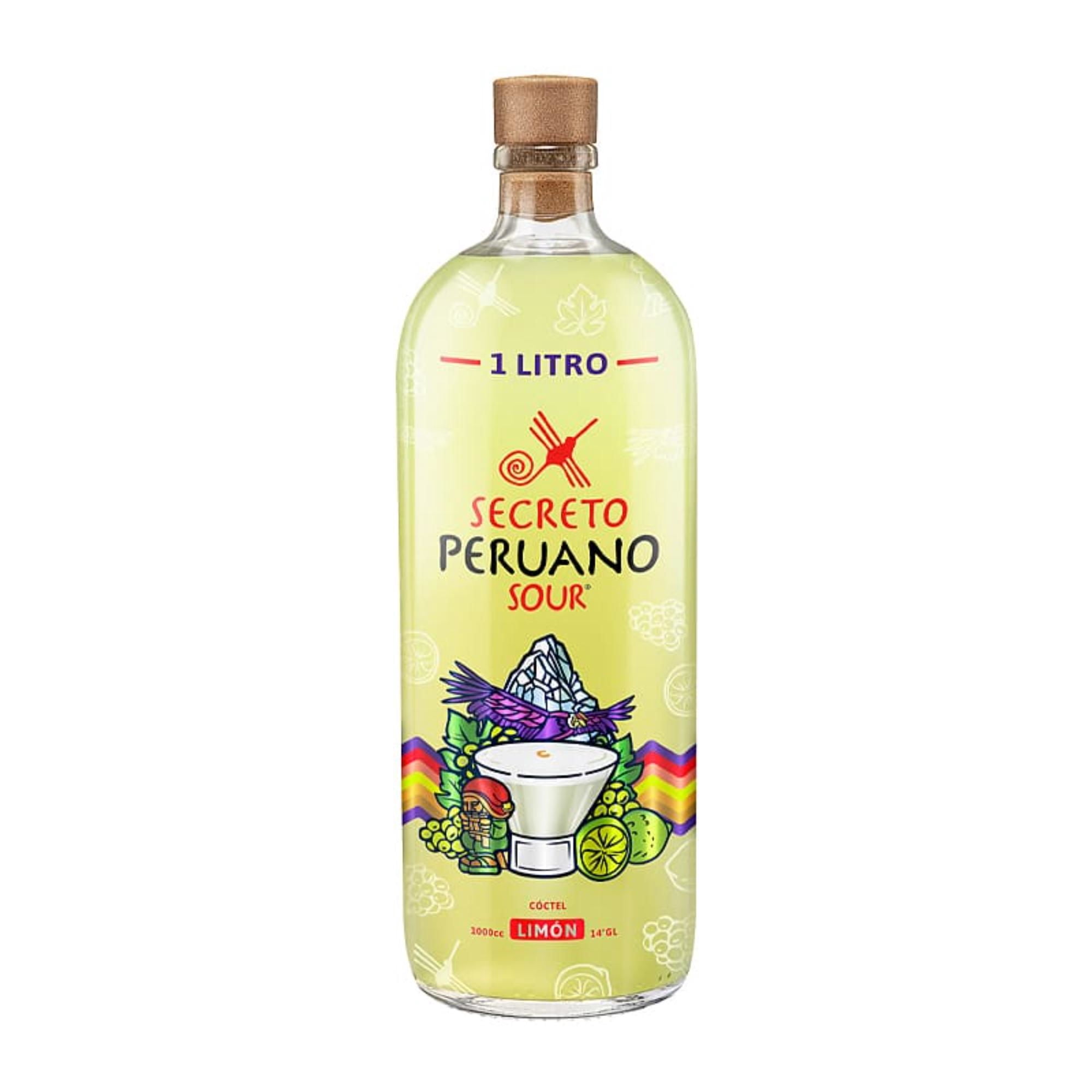 Cóctel Pisco Sour Limón 14° Botella 1 L Secreto Peruano
