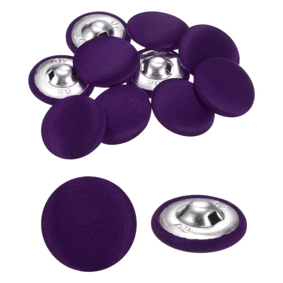 Uxcell 10 piezas Botones de Tela de 1" Botón Redondo de Costura con Asa, Verde Coral