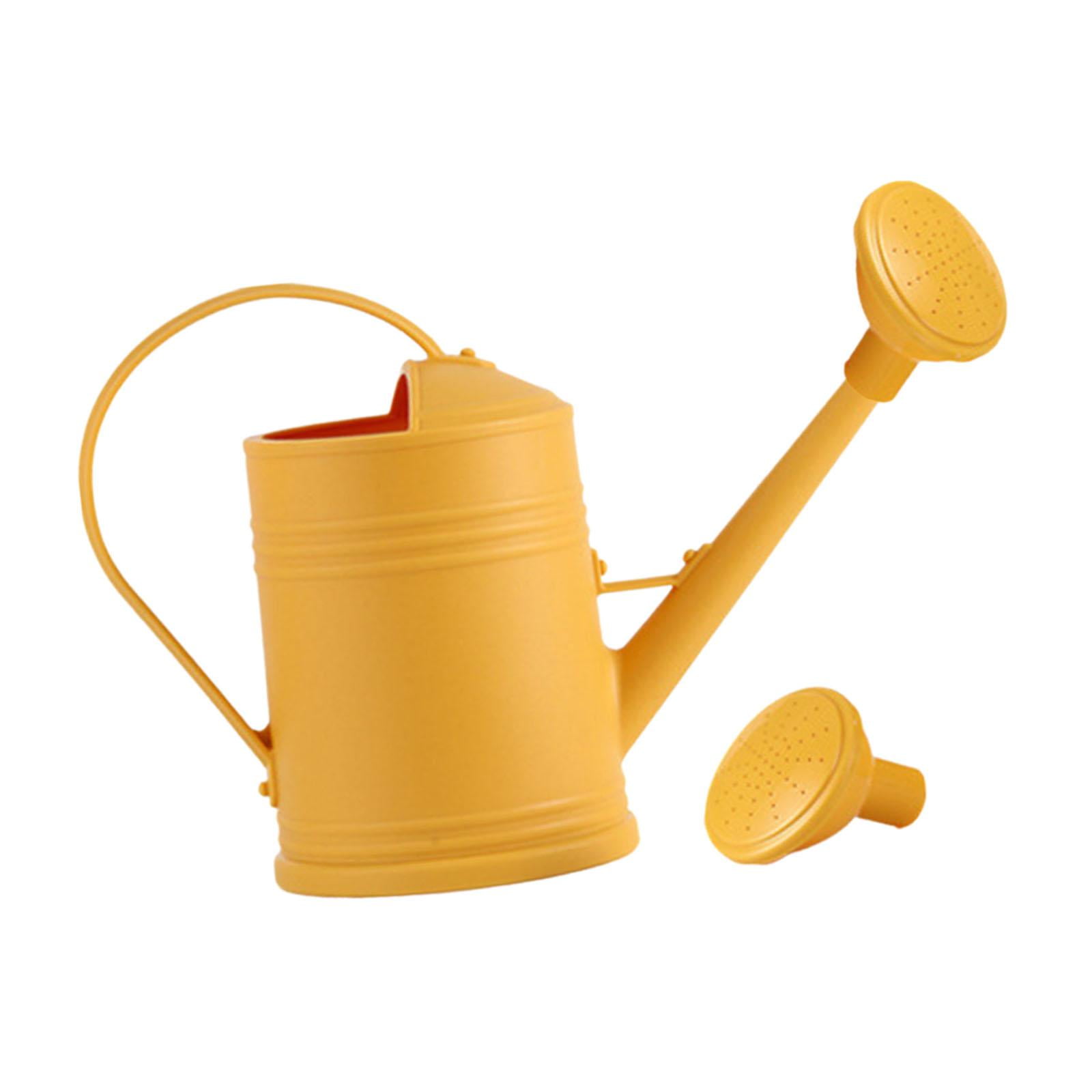 Magideal - Regadera Para Plantas, Aspersor Con Boquilla Con Soporte Para Mango, Herramienta De Jardinería Para Jarrón De Patio Al Aire Libre, Decoración De Céspe Amarillo