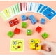 thumbnail image 5 of Juego De Puzzle Didactico Bloques De Madera Expresiones, 5 of 6