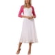 thumbnail image 2 of INSPIRE CHIC Bolero de Mujer Semi Transparente con Mangas 3/4 Cárdigan Corto Rojo Rosado S, 2 of 5