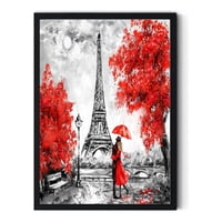 Genérico - Cuadro Decorativo Torre Eiffel Medidas 30X40 Cm