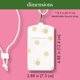 thumbnail image 5 of Porta credenciales Kate Spade New York 12,4 cm con puntos dorados, 5 of 8