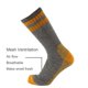 thumbnail image 4 of Calcetines de lana Cerebro Merino para hombre, senderismo a media pantorrilla, 4 pares, 4 of 8