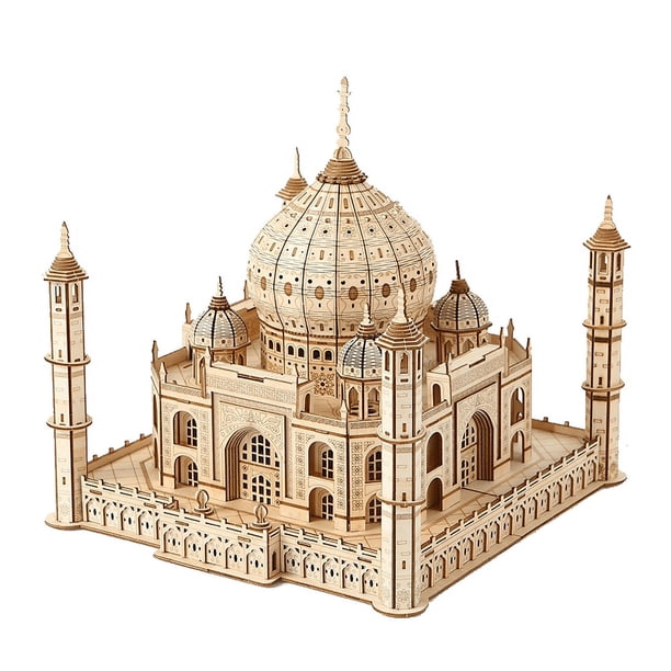 3D Wooden Puzzle For Adults- Mechanical Car Model Kits-Brain Teaser Puzzles-The Castle Kits-Unique Gift For Kids On Birthday/Christmas Day