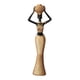 thumbnail image 5 of Figura De Mujer Africana, Obra De Arte, Hecha A Mano, Multifuncional, Adorno De Mesa, Estilo A, 5 of 5
