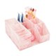 thumbnail image 1 of Caja de almacenamiento de herramientas de belleza para pestañas Sisiter, mármol rosa y acrílico, 1 of 7