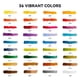 thumbnail image 4 of Set de pintura acuarela LIGHTWISH MeiLiang de 36 colores con pincel, 4 of 9