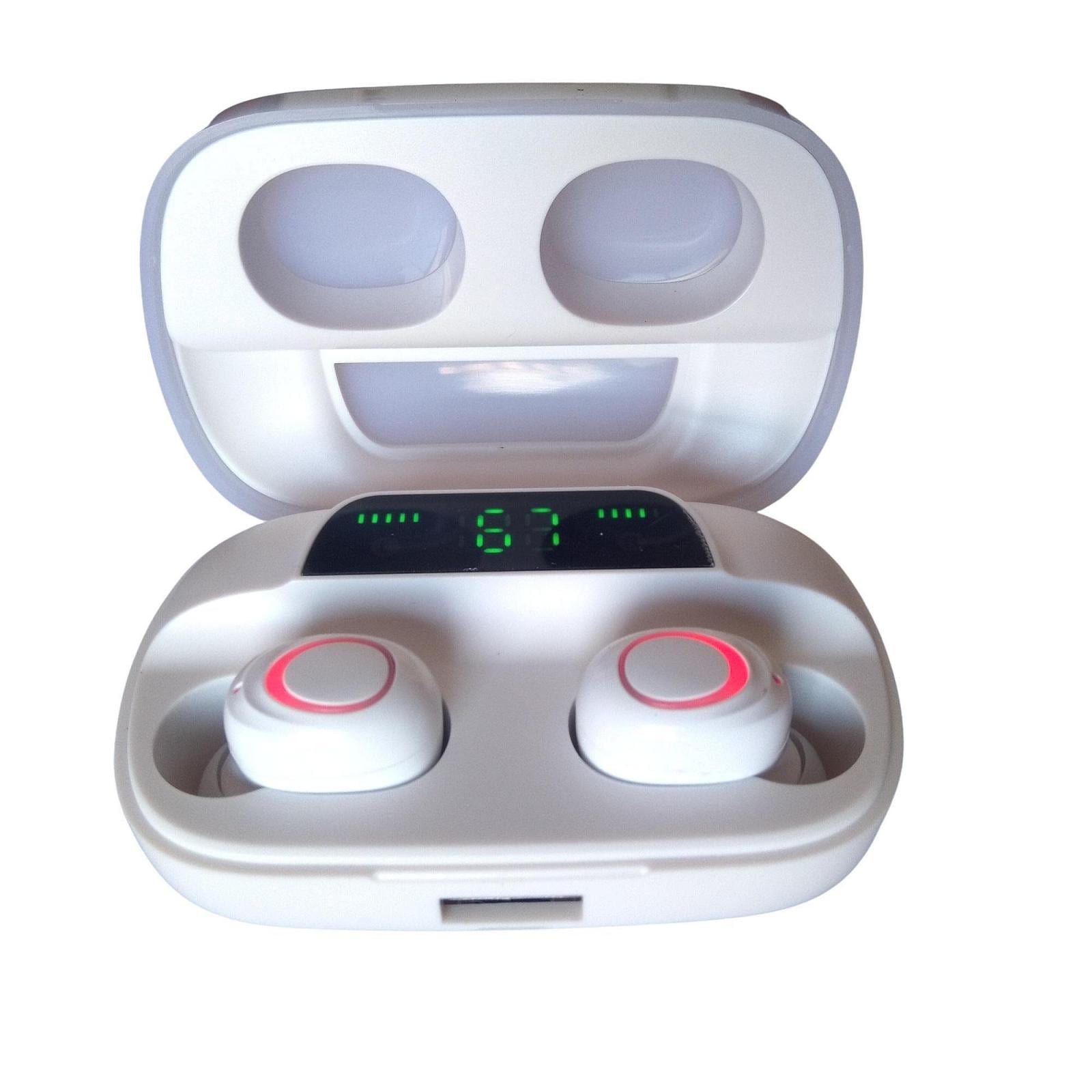 Castletec - Audifonos Bluetooth Tws S11 2200 Mah - Blanco