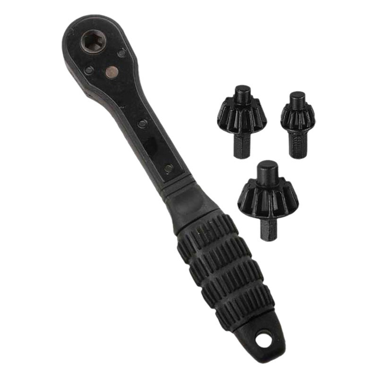 Magideal - Llave De Trinquete Rápida Que Ahorra Esfuerzo, Portabrocas De Mano Multiusos, Resistente, Portátil Y Flexible, Llave Para Mantenimiento Del Hogar Y El