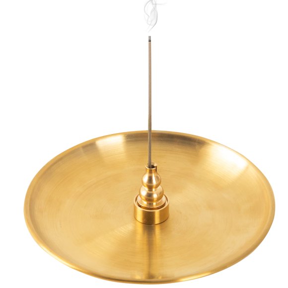 Quemador de incienso OSOPOLA 3 en 1, soporte de latón de 14 cm para varillas
