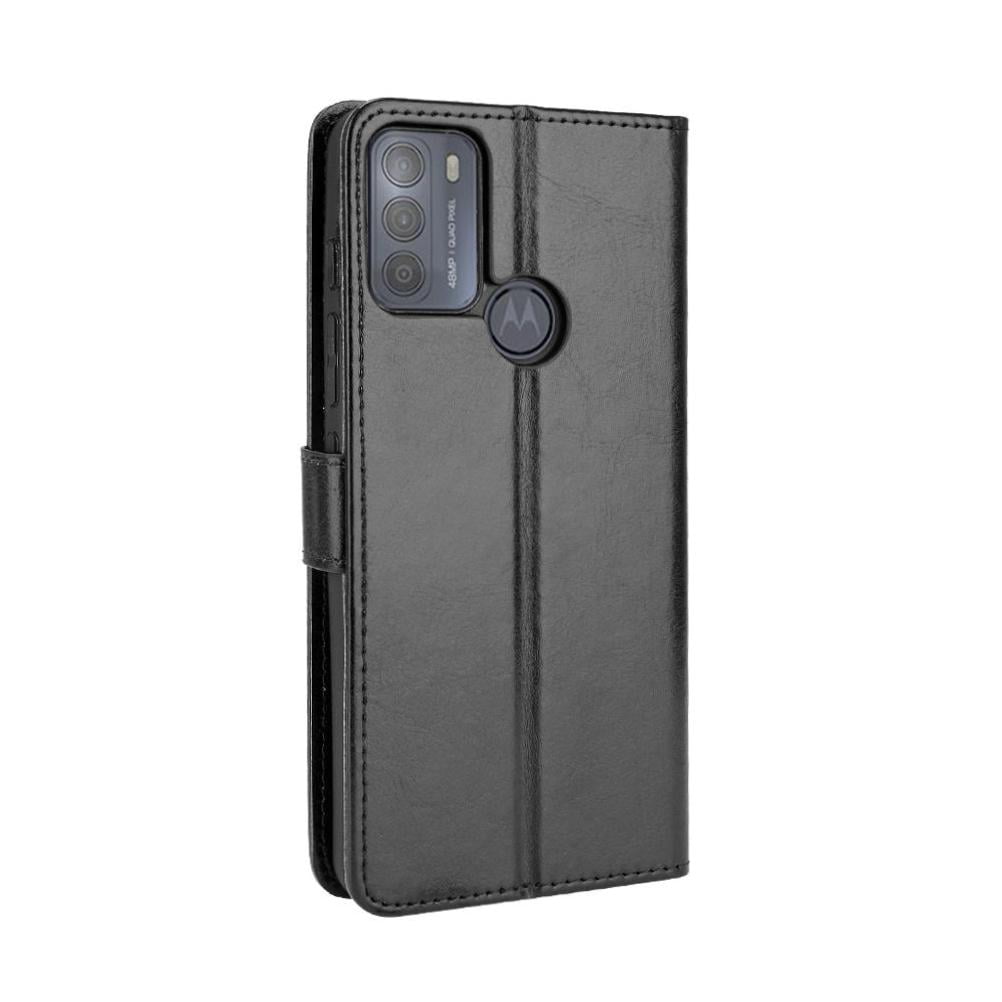 Foxdock - Funda Tipo Libro Para Motorola Moto G50, Cartera Todo‑en‑uno, Funda Multifuncional Con Tarjetero Y Correa De Muñeca Desmontable